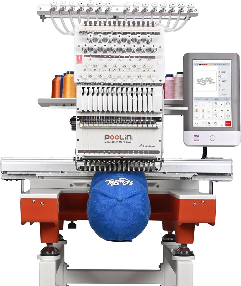 POOLIN EOX 15-Needle Commercial Embroidery Machine