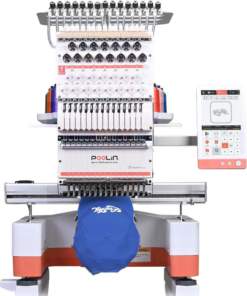 PooLin EOM 15 Needles Embroidery Machine