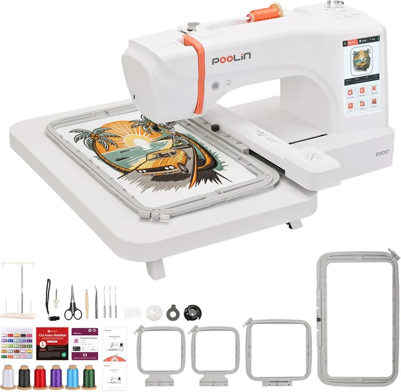 Poolin EOC07 Embroidery Machine